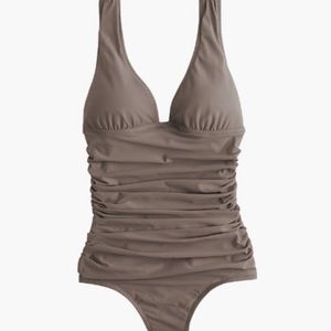 J. Crew D cup Ruched Femme One piece Swimsuit Size 0 NWT